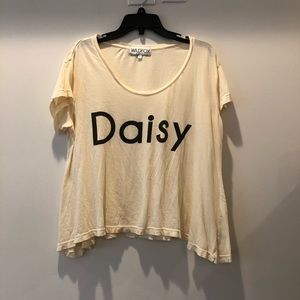 Wildfox daisy graphic crop top